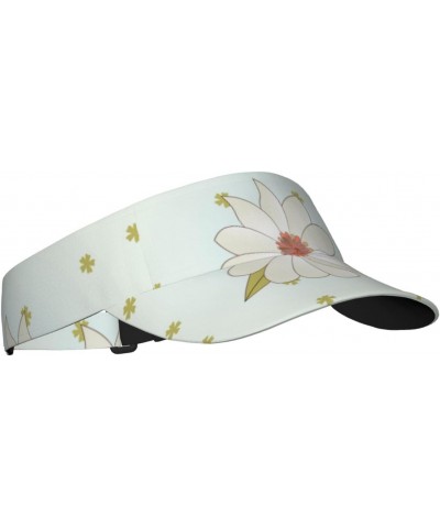 Camellia in Bloom Adult Sunscreen Visor Cap,Fashion Empty Top Design,Non-Distracting Hairstyle,Not Stuffy,Adjustable Size at ...