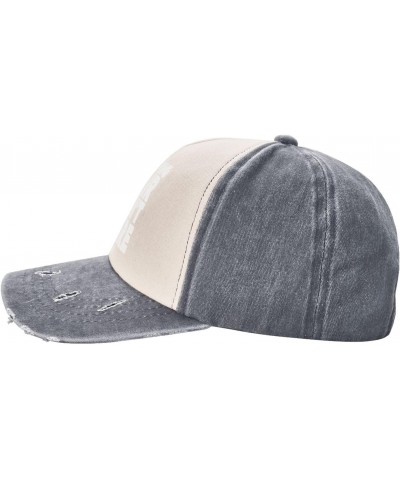 Vintage Camping Hair Don't Care 100% Cotton Washed Denim Baseball Cap - Adjustable Vintage Dad Hat for Men and Women $9.84 Co...