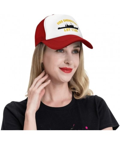 USS SHENECTADY LST 1185 Flag-Trucker Hats Denim Hats Cowboy Knit hat Baseball Caps Fisherman's hat Red $12.43 Baseball Caps