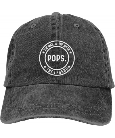 Funny Hat Pops The Man The Myth The Legend Hat Men Baseball Caps Cute Hats Black $12.74 Baseball Caps