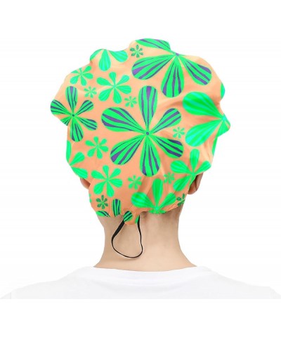 Adjustable Working Caps, Elastic Bandage Tie Back Hats, Cover Hair Bouffant Hats with Sweatband 99 Flower Leaves (360) $9.99 ...