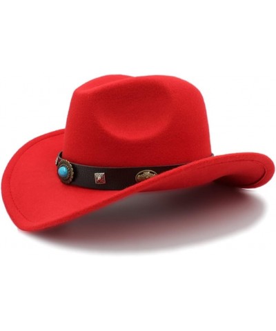 Cowboy Hat 2020 Fashion Elegant New Men Women Western Cowboy Hat Outdoor Big Brim Hat Solid Jazz Hat Dropshipping (Color : Co...