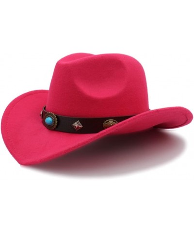 Cowboy Hat 2020 Fashion Elegant New Men Women Western Cowboy Hat Outdoor Big Brim Hat Solid Jazz Hat Dropshipping (Color : Co...