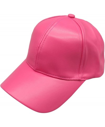 Trendy Baseball Cap Male Female Baseball Cap Soild Men Women Baseball Cap Unisex Hat Hot Pink $8.62 Baseball Caps