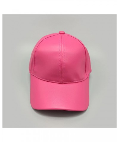 Trendy Baseball Cap Male Female Baseball Cap Soild Men Women Baseball Cap Unisex Hat Hot Pink $8.62 Baseball Caps