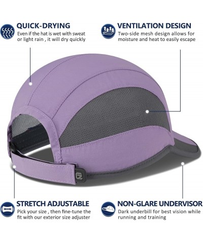 Quick Dry Run Hat Cooling Breathable Mesh Purple $10.19 Baseball Caps