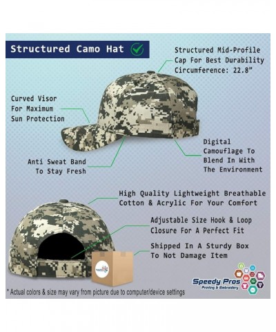 Camo Baseball Cap Carpenter Cotton Hunting Dad Hats for Men & Women Pixel Camo Personalized Text Here $18.55 Baseball Caps