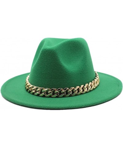 Women Men Spring Winter Fedora Hat Square Chain Unisex Jazz Hat 13 59-61cm $20.28 Fedoras