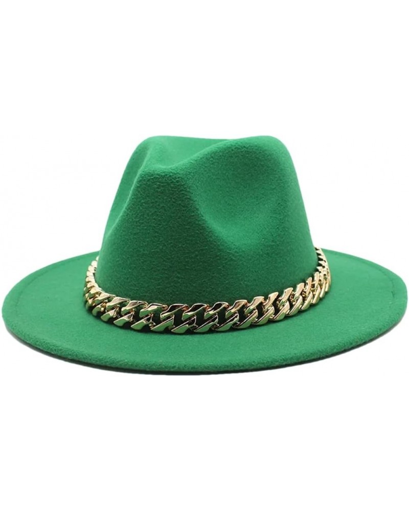 Women Men Spring Winter Fedora Hat Square Chain Unisex Jazz Hat 13 59-61cm $20.28 Fedoras