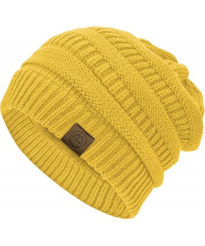 Beanies Women Warm Winter Beanie for Women Thick Soft Hat Knit Hats for Women Slouchy Cap Winter Hat for Women 1 Ginger Yello...