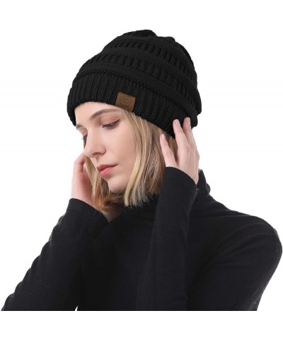 Beanies Women Warm Winter Beanie for Women Thick Soft Hat Knit Hats for Women Slouchy Cap Winter Hat for Women 1 Ginger Yello...