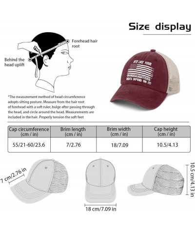 Vote Like Your Granddaughters' Rights Depend On It! Golf Hat Custom Hats for Men AllBlack Hiking Hat Women Gifts Wine Red02 $...