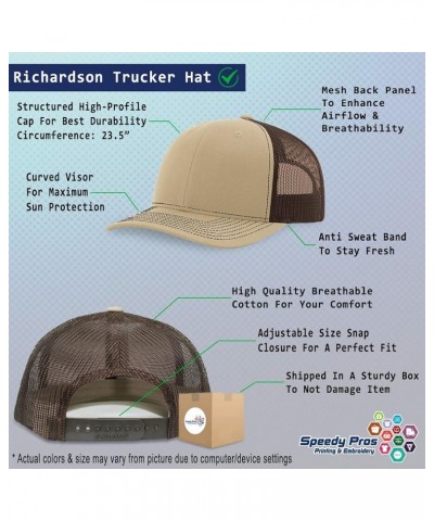 Custom Richardson Trucker Hat I'll Bring The Wine Wine Polyester Baseball Cap Khaki Coffee Personalized Text Here $15.75 Base...