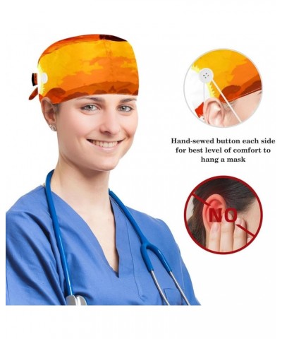 Scrub Caps,Working Cap Hat with Sweatband Headgear for Women T030c9hhhe $8.49 Skullies & Beanies