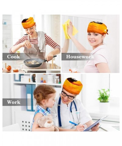 Scrub Caps,Working Cap Hat with Sweatband Headgear for Women T030c9hhhe $8.49 Skullies & Beanies