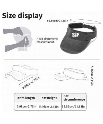 Men's Hustle Hat Sun Visor for Teens Visor with Designs Sun Visor Allblack $10.45 Visors