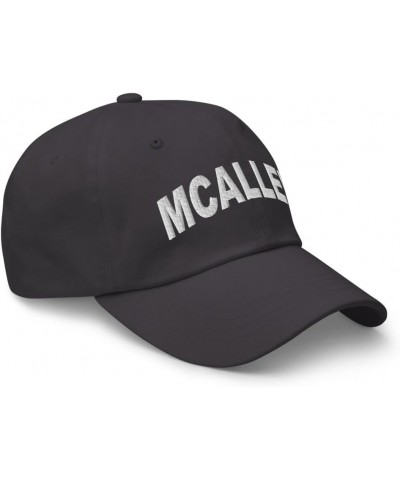 McAllen Texas Hat McAllen TX Cap Embroidered Adjustable Dad Hat Unisex Dark Grey $18.80 Baseball Caps