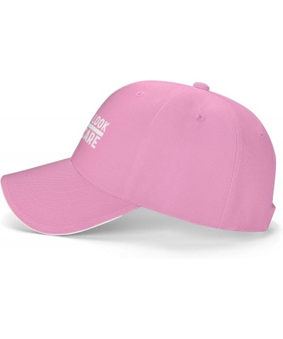 Does It Look Like I Care Hat for Men Baseball Caps Trendy Hats Pink $10.88 Baseball Caps