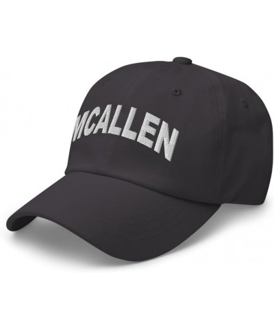 McAllen Texas Hat McAllen TX Cap Embroidered Adjustable Dad Hat Unisex Dark Grey $18.80 Baseball Caps