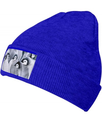 Multifunction Cute Penguin1 Print Knitted Hat Gifts Outdoor Daily Unisexn Beanie Soft Warm,Elastic Blue $11.85 Skullies & Bea...