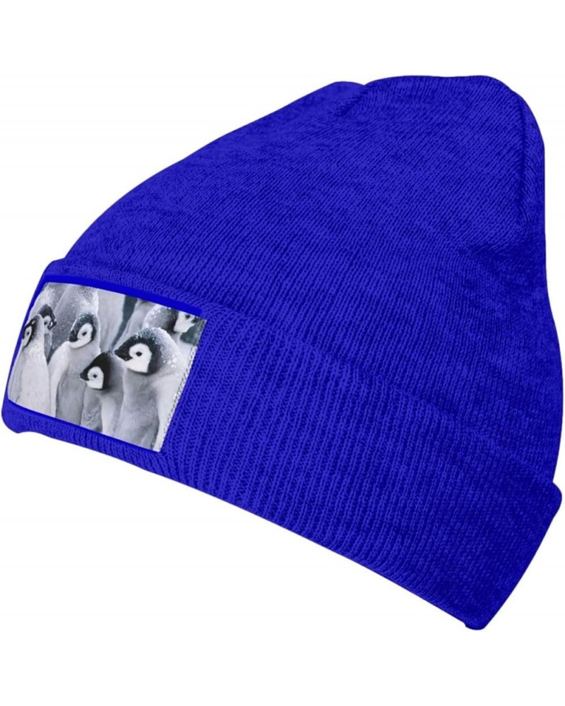 Multifunction Cute Penguin1 Print Knitted Hat Gifts Outdoor Daily Unisexn Beanie Soft Warm,Elastic Blue $11.85 Skullies & Bea...