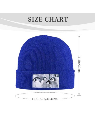 Multifunction Cute Penguin1 Print Knitted Hat Gifts Outdoor Daily Unisexn Beanie Soft Warm,Elastic Blue $11.85 Skullies & Bea...