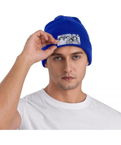 Multifunction Cute Penguin1 Print Knitted Hat Gifts Outdoor Daily Unisexn Beanie Soft Warm,Elastic Blue $11.85 Skullies & Bea...