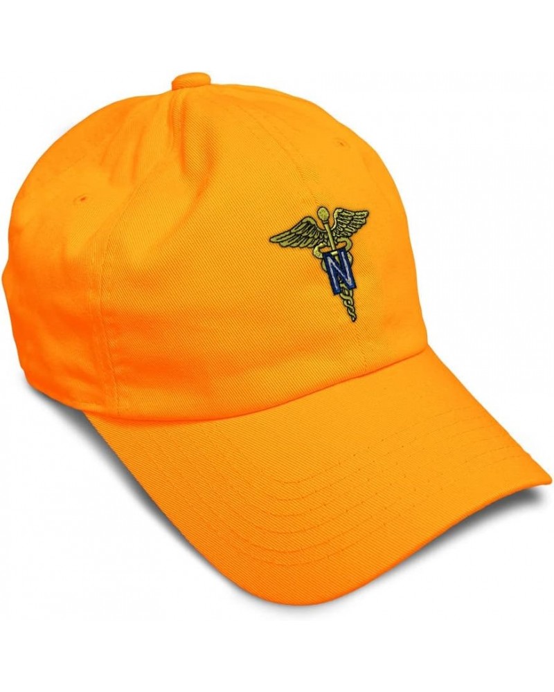 Soft Baseball Cap Army Nurse Corps Officer Embroidery Insignias Twill Cotton Dad Hats for Men & Women Orange Design Only $17....