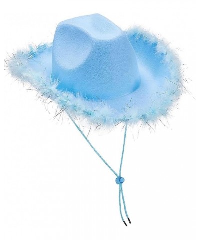 Western Cowboy Hat Blue Wraparound Hat Blue Cowboy Hat Beach Hat with String Blue $8.20 Cowboy Hats