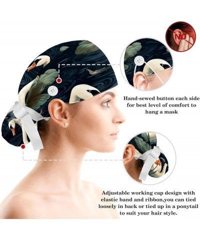 Animal Swan Classic Working Cap Adjustable Tie Back Hat Ponytail Holder Hair Accessories Color 10 $10.44 Skullies & Beanies