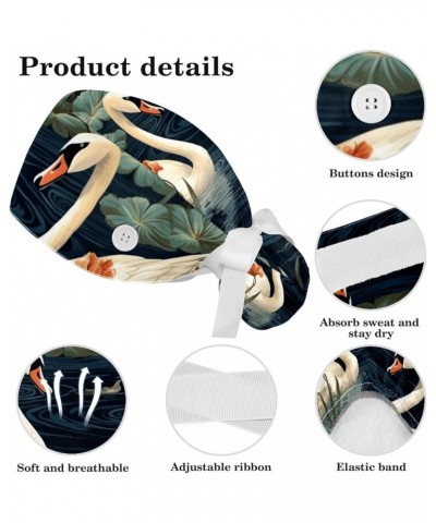 Animal Swan Classic Working Cap Adjustable Tie Back Hat Ponytail Holder Hair Accessories Color 10 $10.44 Skullies & Beanies