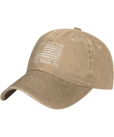 Old Man Womens Baseball Hat Don't Let Old Man in Pickleball Hat Natural $13.32 Baseball Caps