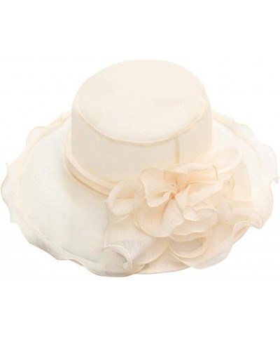 Women's Church Fascinator Bridal Tea Party Wedding Hat Trucker Cap Beige-l $6.71 Baseball Caps