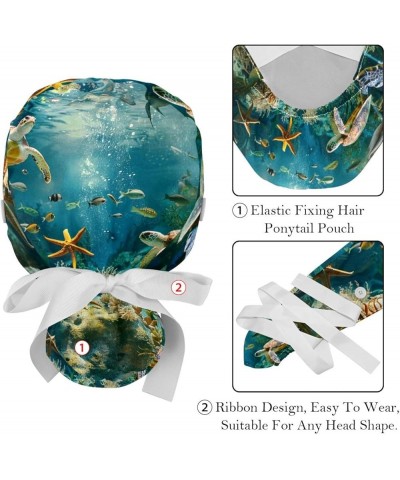 Sea Turtle Starfish Women's and Men's Cap Working Hat One Size Multiple Color 2-Pack Color 7 $12.97 Skullies & Beanies