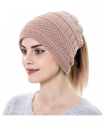 Ladies Wool Knitted Beanies Cap Women&Men Winter Slouchy Knit Warm Hats Scarf Dual Purpose Knitted Womens Hat and Scarf Pink ...