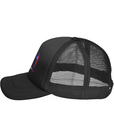 Wings Haiti Flag Baseball Cap Men Women Solid Mesh Snapback Flat-Bill Dad Trucker Hat Black $7.01 Baseball Caps