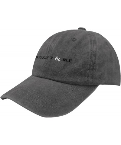 Mens Baseball Hats Whiskey Hats for Women Funny Caps Quick Dry Whiskey and Me Visor Hat Pigment Black $7.95 Baseball Caps