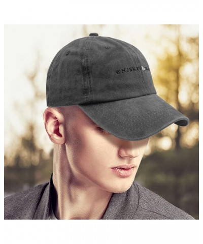 Mens Baseball Hats Whiskey Hats for Women Funny Caps Quick Dry Whiskey and Me Visor Hat Pigment Black $7.95 Baseball Caps