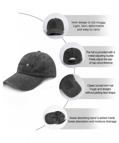 Mens Baseball Hats Whiskey Hats for Women Funny Caps Quick Dry Whiskey and Me Visor Hat Pigment Black $7.95 Baseball Caps