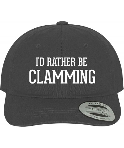 I'd Rather Be Clamming - Soft Dad Hat Baseball Cap Dark Grey $17.07 Baseball Caps