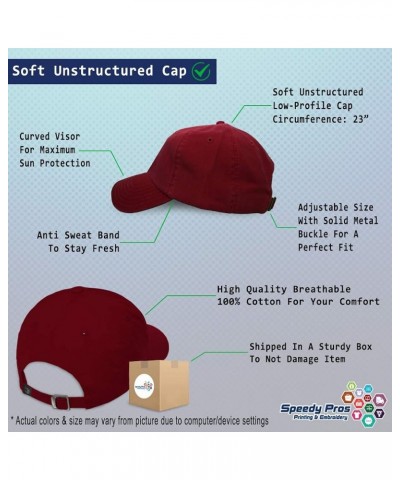 Soft Baseball Cap Vizsla Mom Embroidery Dogs Breed Twill Cotton Mom Dad Hats for Men & Women Burgundy Design Only $15.67 Base...