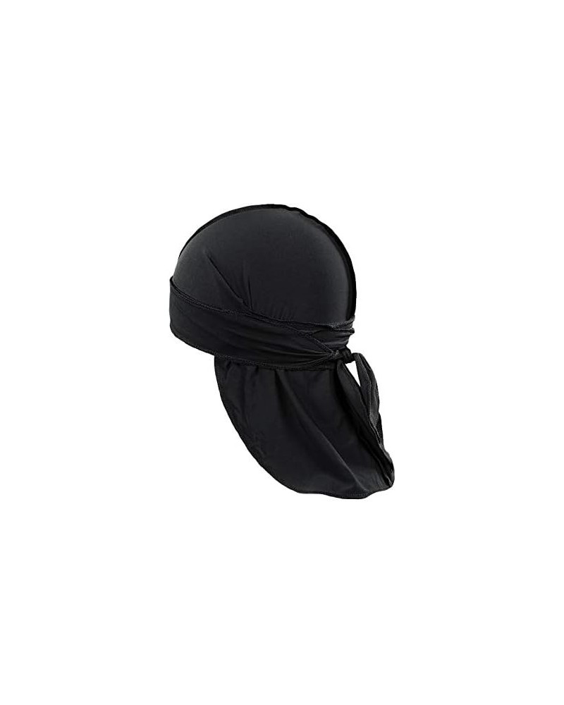 Pack of 12 Durag Headwrap Headscarf Bandana Doo Rag Long Tail Black $22.67 Skullies & Beanies