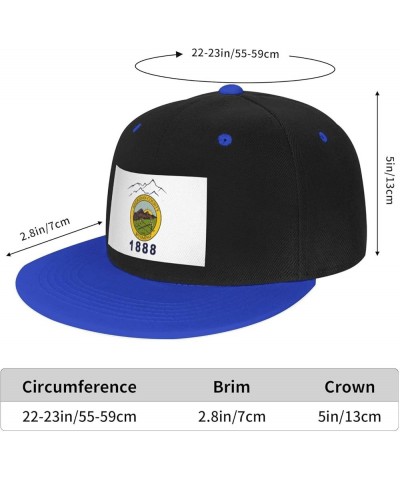 Flag of Sheridan County, Wyoming Baseball Cap for Men Women Snapback Hat Adjustable Flat Bill Hats Blue $9.89 Baseball Caps