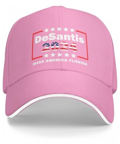 Hat Make America Florida, Desantis 2024 Baseball Cap Men Gifts Trucker Hat Women Sun Hat Dad Cap Fishing hat Black Pink $11.5...