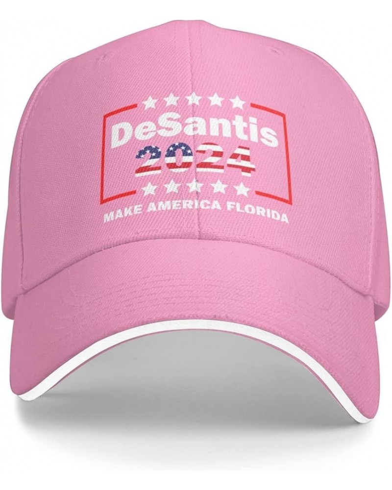 Hat Make America Florida, Desantis 2024 Baseball Cap Men Gifts Trucker Hat Women Sun Hat Dad Cap Fishing hat Black Pink $11.5...