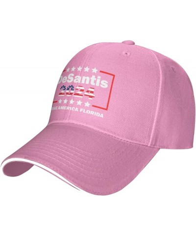 Hat Make America Florida, Desantis 2024 Baseball Cap Men Gifts Trucker Hat Women Sun Hat Dad Cap Fishing hat Black Pink $11.5...