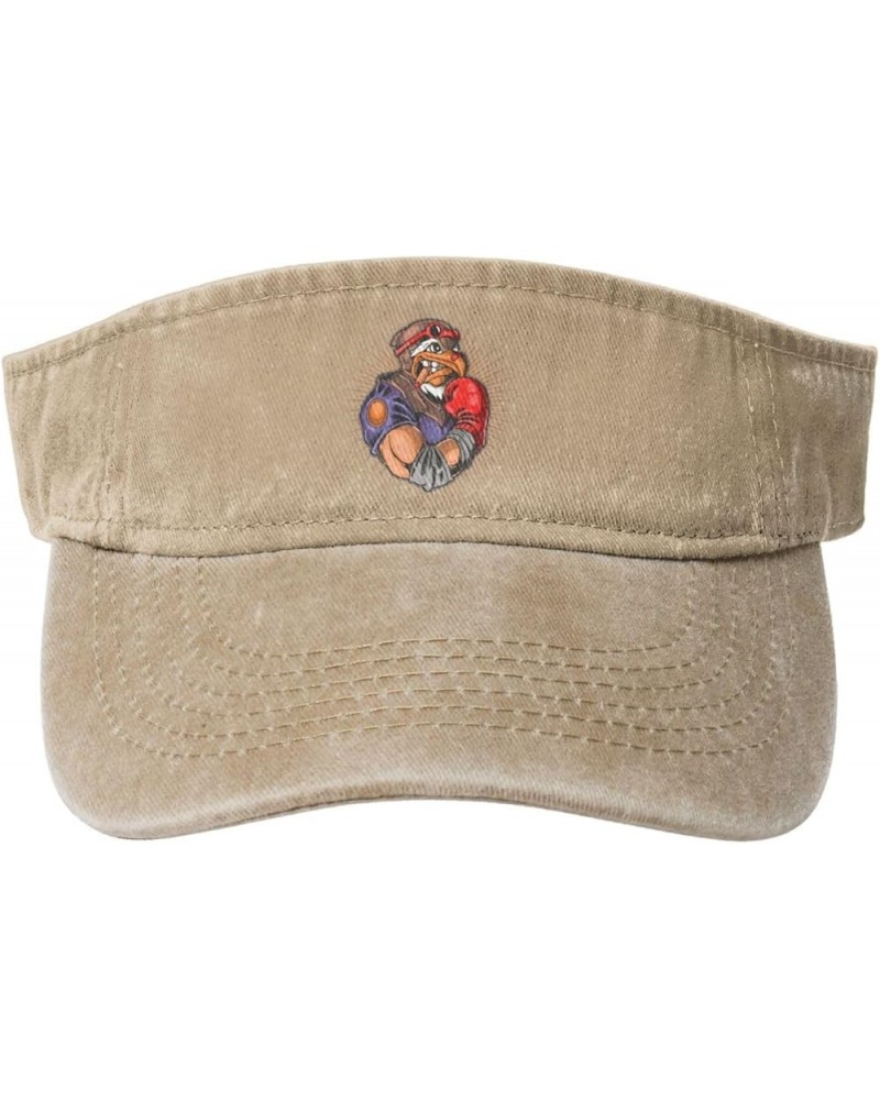 Eagle Head Boxing Sun Hat Sun Visor Hats for Women Men Baseball Cap Golf Hats Natural $12.55 Visors