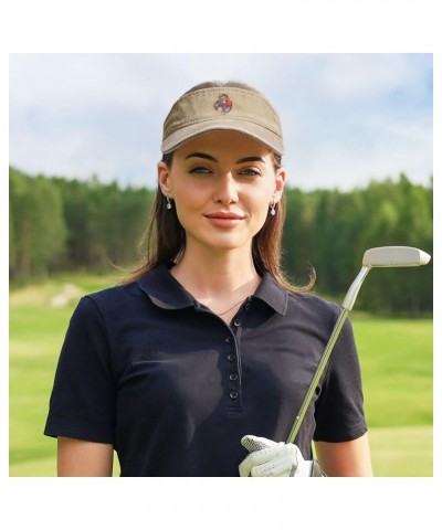 Eagle Head Boxing Sun Hat Sun Visor Hats for Women Men Baseball Cap Golf Hats Natural $12.55 Visors