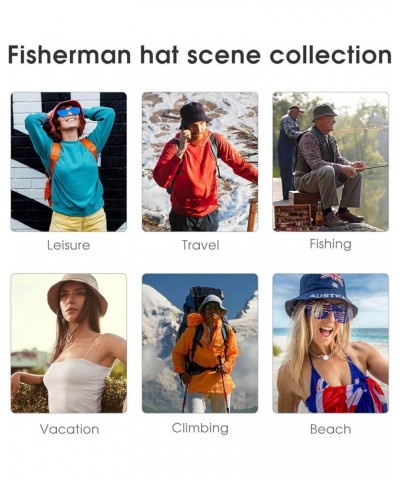 Hip Pop Fishermen Caps for Women Men Teens, Wide Brim Fitted Boonie Hat Sun Cap Design (548) $7.41 Sun Hats