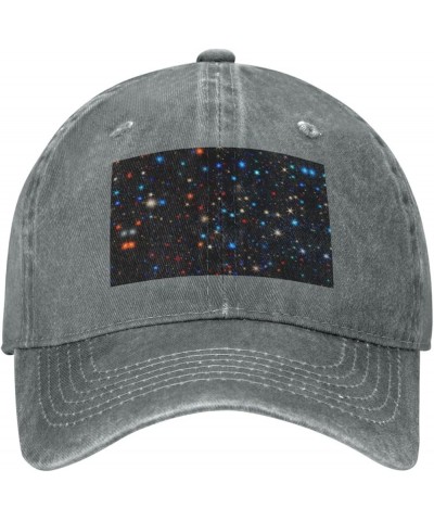 Black Stars Pattern Picture Adult Classic Denim hat : Comfortable, Light Unisex Suitable for Outdoor Sports Activity Gray $13...